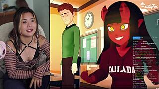 Emotional Live Reaction To Meru The Succubus - Exotiqfox Solo Masturbation