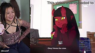 Emotional Live Reaction To Meru The Succubus - Exotiqfox Solo Masturbation