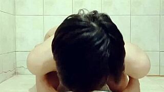 Thai Gay Lover Drinks Piss Sloppily