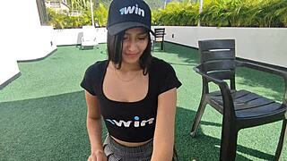 a hot afternoon fucking my cute latina stepsister doggystyle in panties, her beautiful ass bent over for the first time in a hotel room 😘