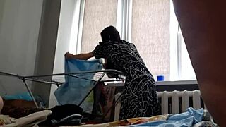 While My Girlfriend Was Doing Laundry, We Had a Fun Time Together