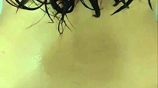 Stepbrother watches me while showering and fuck hard my hairy pussy!