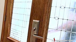 Teen Surprised By Step-Brother.