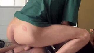 Put my panties aside and fuck my ass hard