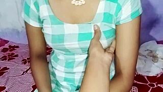 Cute Indian Bhabhi Fucks in Stockings in Front of Sister