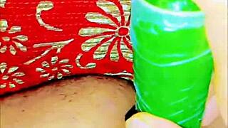 Wow cute little anal destroyed with cucumber