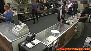 Spex Beauty Rides Pawnbroker's Cock In Hidden Cam Doggystyle