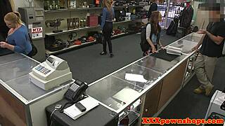 Spex Beauty Rides Pawnbroker's Cock In Hidden Cam Doggystyle