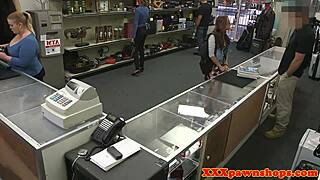 Spex Beauty Rides Pawnbroker's Cock In Hidden Cam Doggystyle