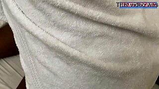 big ass ebony rides my big cock hard, then I cum on her tits.