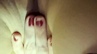 Pretty amateur spreads tight wet pussy and asshole