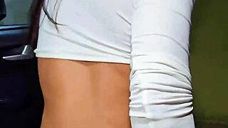 I bent over in the car for deepthroat blowjob from friend during ride.