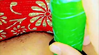 Wow cute little anal destroyed with cucumber