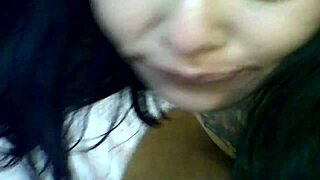 2000s Camcorder Captures Hookup Sex Tape with Arson Leigh, Featuring Big Black Cock and Cum in Mouth