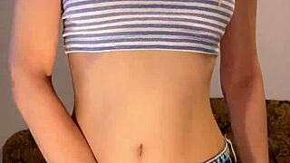 watch this petite teen slut fingering her tight pussy to orgasm with a dildo.