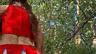 asmr seashore forest barefoot walking with waves and upskirt