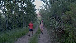Outdoor Hiking Turns into Spontaneous Doggystyle Fuck with Big Tits Blowjob and Missionary in Spanish Ermita
