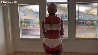 Watch me hop off the Peloton and strip down just for you!