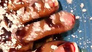 Why do you want to eat these beautiful barefoot feet in homemade fetish?