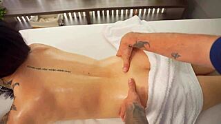 Massage turns into something more with husband watching