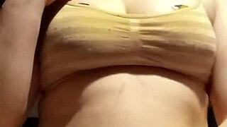 Want To See Tiny 18+ Whore Play With Her Big Tits?