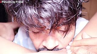 Giving Oral To Sexy Mexican Frida