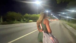 Wife Flashes Lipstick Fetish While Fucking Brunette Brazilian Exhibitionist.