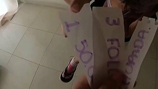 le propongo un juego cachondo a mi cu�ada de 18 a�os y acaba con mi verga destrozando su co�o