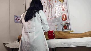 The nurse encountered her first patient dealing with an erection issue.