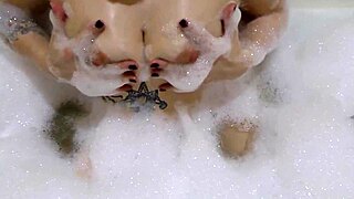 Lovely Milf Deep Sucking Big Rubber Dick in Sensual Solo