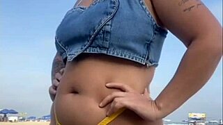 I Made That Guy Hard on the Beach with Flashing