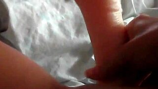 young latina enjoys her new dildo in oral blowjob homemade scene.