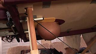 Dirty housewife gets a rough massage and orgasm.