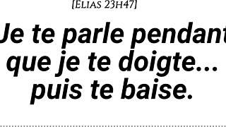 Man whispers, listen to my voice and feel my fingers teasing you