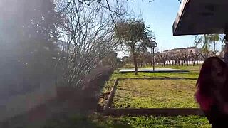 Teen 18+ Squirts In Public Park