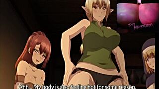 Lucky guy summoned to fuck three hotties in isekai harem