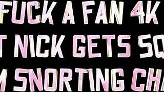 tanners tongue licks kaceys clit as she slurps on nicks cock