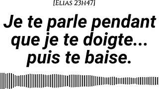 Man whispers, listen to my voice and feel my fingers teasing you