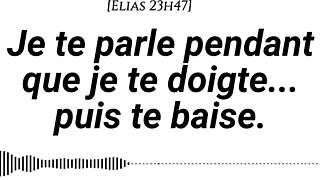 Man whispers, listen to my voice and feel my fingers teasing you