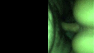 Brunette Exhibitionist Shows Ass and Small Waist in Trailer