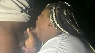 sexy bbw sucking dick in creepy forest, then fucked hard 😈