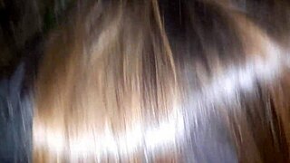 Giving ass in the bush at night.