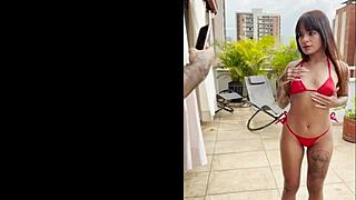 Perfect ass Latina obsessed with white cock