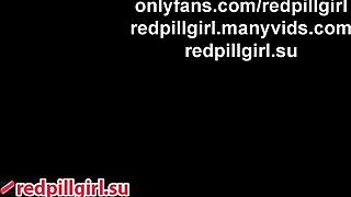 blonde babe in stockings fucked doggystyle with cum