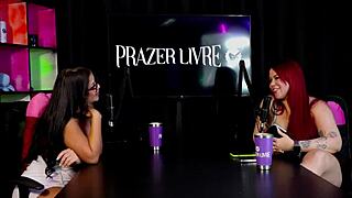 Brazilian Teen Bad Aninha in Sheer Red Lingerie Dominates Swingers Party! Her Ideal Cock Makes Her Ride Passionately!