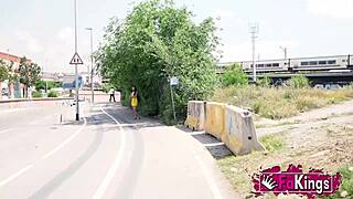 Bareback Casting with Young Brunette Latina Proving Her Wild Fucking Skills in Quickie