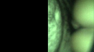 Brunette Exhibitionist Shows Ass and Small Waist in Trailer