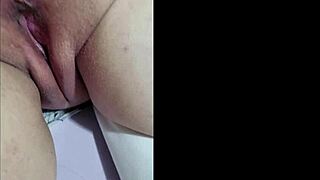 horny brunette danielinha shows her pink pussy and big ass in amateur fetish reality scene.