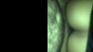 Brunette Exhibitionist Shows Ass and Small Waist in Trailer