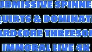 Amateur milf Helena Valentine gets spit roasted in wild gangbang with monster cocks